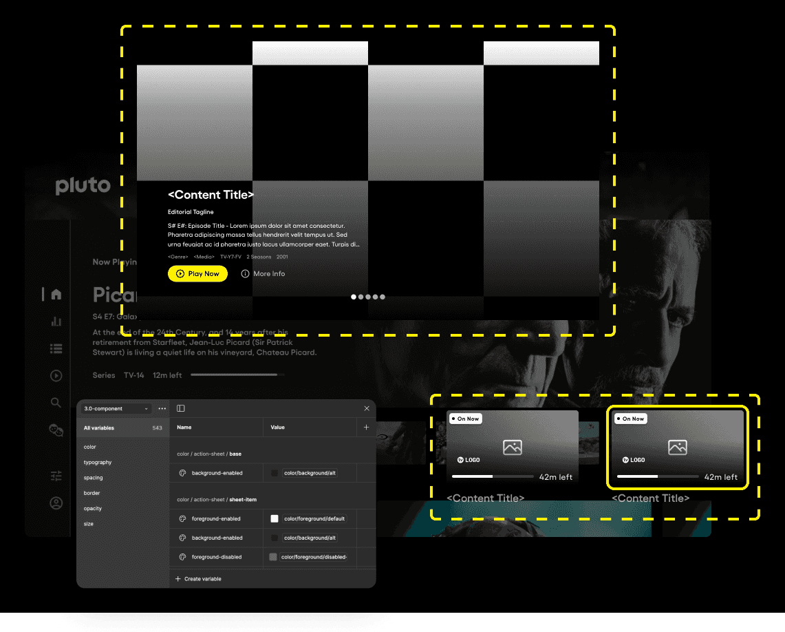 Nitro Design System Hero Carousel and Card
components